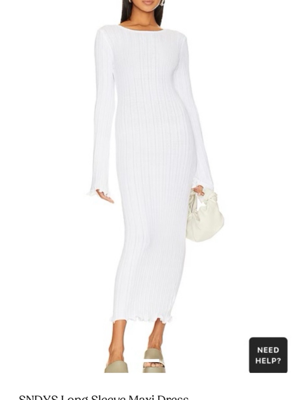 SNDYS Baha long sleeve maxi beach coverup